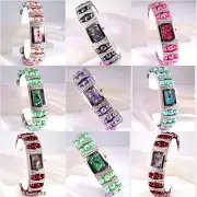 Boho Vintage Nouveau Deco Burlesque Chic Ladies Wag Pearls Bangle Bracelet Watch