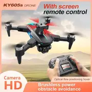 4K Drone with Triple Cameras 2025 Upgraded New Obstacle Avoidance Altitude Hold Aerobatic Rolls 2 Batteries Speed Adjustment HD Video Transmission