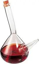 Spanish Porron Porron Glass Decanter 34 oz Wine Pitcher 100% Lead-free Glass Decanter for Red Wine, Hand Blown Wine Decanter, Wine Carafe - Wine Gift, Wine Accessories (1000mL) - Strong Glass, Porròn