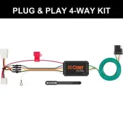 CURT 2012-2016 Honda CR-V All Custom Wiring Harness, 4-Way Flat Output