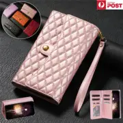 Zip Leather Crossbody Wallet Case For Samsung S25 S24 S23 S22 S21 FE S20+ Ultra