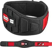 Stealth Sports Weight Lifting Belt – 6.5” Back Support Padded Workout Belt Auto Lock Buckle – Neoprene Gym Belt Men Women – Fitness Bodybuilding Training Deadlift Squats Weightlifting Belt
