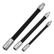 Flexible Extension Bar Set Flexible Socket Extension Shaft 1/4 3/8 Socket