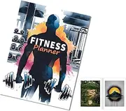 Fitness Journal For Women, Compact Workout Log Book, Daily Planner, Goal Tracking Feature, Inspirational Quotes, Design, Gym And Wellness,11.22x8.27 Inches