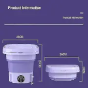 8l Folding Washing Machine Portable Sock And Underwear Retractable Household Washing Machine 3 Models With Spin Dry