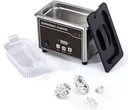 [LUOFEISHUN] 0.8L Ultrasonic Jewelry Cleaner, 40KHZ UltraSonic Cleaning Machine with Digital Timer and Basket, Jewelry Cleaning Machine for Rings Watches Glasses Earrings Makeup Sponge