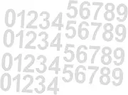 DOITOOL Reflective Mailbox Stickers for Wheelie Bins 4 Sets Number Stickers Adhesive Mailbox Numbers Decals
