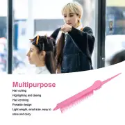 Rat Tail Clip Comb Professional Pink Highlighting Comb Hair Styling Tool For WPD