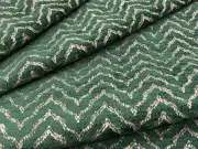 Gaston y Daniela Chevron Chenille Uphol Fabric- Sella / Verde 5.5 yd GDT5180.012