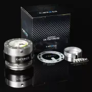 NRG STEERING WHEEL BALL LOCK QUICK RELEASE ADAPTOR GEN 2.0 TITANIUM RING SILVER