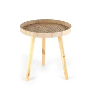 NNETM Add a touch of nature to your bedroom with this space-saving rattan nightstand