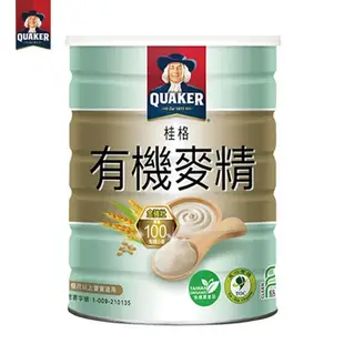 桂格 有機米精 / 有機麥精 500g/1罐 QUAKER