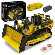 Mould King Bulldozer Technic Building Set, App-Controlled 2.4G RC Bulldozer Truck Construction Vehicle Toys with Engines, DIY Engineering Model Sets f