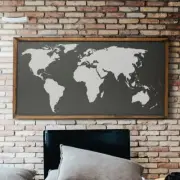 World Map Stencil- Wall Art Stencil- Reusable Stencil For Painting Large