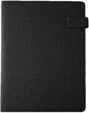 Padfolio Organiser, Padfolio Folder, CV Folder, Notepad Included, Professional Padfolio Document Organiser PU Leather for Resume, Tablet, Phone