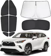 Car Window Shades for 2021-2024 Highlander Side Window Sun Shade with Blocking 1