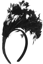 [Holibanna] Carnival Fascinator Headband with Vintage Plume Design Elegant Party Accessory for Cosplay Weddings and Photography Unique and Eye Catching Headpiece for Various Occasions