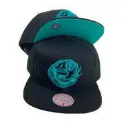 Memphis Grizzlies Mitchell & Ness black, teal hat cap