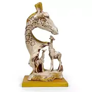 Elegant Giraffe Family Showpiece Figurine Statue Idol