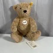 Steiff Elmar Teddy Bear Golden Brown Jointed And Soft All tags Attached 32cm