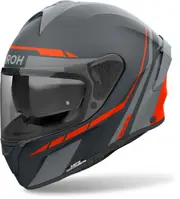 Airoh Spark 2 Spinner Helmet, black-grey-orange, Size S for Men Black Grey Orange