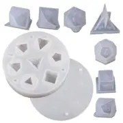 8PCS Silicone Resin Molds Resin Ornaments Mould Dices Shape Making Moulds