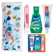 Dr. Fresh Travel Toothbrush w/ Mini Toothbrush, Toothpaste and Mouthwash 10-Kit