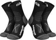 [Alpen Bears] Merino Wool Hiking Socks (2-Pair) - Wool Socks for Men, Women & Kids
