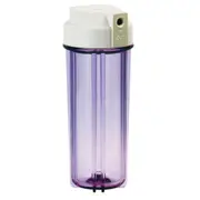 10"x2.5" Clear Tinted Water Filter Housing - 1/4BSP [12mm] Ports - NO FILTERS
