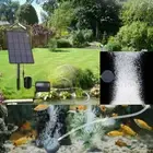 Air Stone Aerator Pond Water Oxygenator Solar Power Oxygen Pump Fish Outdoor