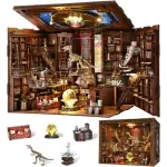 DIY Book Nook Library Kit, Miniature Dollhouse Booknook Kit, 3D Wooden Puzzle...
