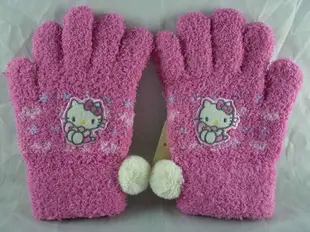 【震撼精品百貨】Hello Kitty 凱蒂貓 幼兒/兒童 2用手套 粉白球 震撼日式精品百貨