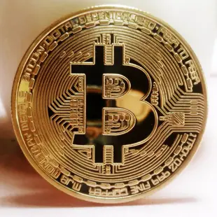 24K 仿金 Bitcoin 金幣BTC外幣美元世界錢幣 比特 紀念幣硬幣