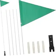 ibasenice 1Set Adjustable Safety Flag Banner for Bike with Mounting Bracket Triangular Reflective Flag for Enhanced Visibility Motorcycle Bicycle