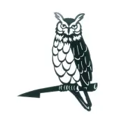 Cute Hollowed Out Garden Owl Statue Silhouette Decor Dwarf Tree Ornaments