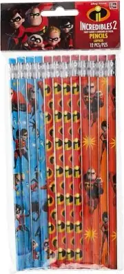 Incredibles 2 Disney Pixar Movie Kids Birthday Party Favor Pencils