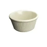 Yanco China NC-531B Nu-Classic Ivory Melamine 3 oz. Fluted Ramekin - 6 Doz