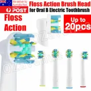 FLOSS ACTION Oral B Compatible Electric Toothbrush Replacement Brush Heads 4/20