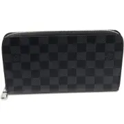 Louis Vuitton Round Zipper Long Wallet With Coin Purse Damier Graphite Zippy Org