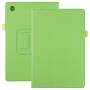 For Samsung Galaxy Tab A8 10.5in (2021) Case, Lychee Texture PU Leather Cover, Green
