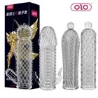 Sex Penis Sleeve Extend Delay Soft Toys For Men Male Ring Condom Enlargement
