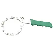 2Pcs Adjustable Filter Wrench Fast Oil Filter Spanner Size:S(Green)