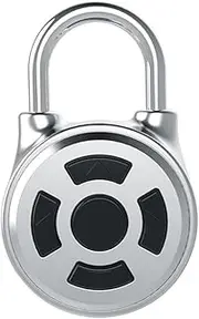 ARTIBETTER Smart Padlock Locker Knob Portable Luggage Key Wireless Padlock Gate Lock Stainless Steel Silver