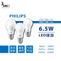 在飛比找蝦皮購物優惠-飛利浦 PHILIPS 超極光 LED球泡燈 6.5W / 