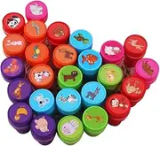 NUOLUX Stamps Self Inking Stamps Students Rewards Animal Stampers Birthday Party Favors Supplies - 26 Pieces