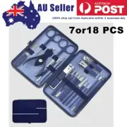 7/18PCS/Set Tools Pedicure Kit Stainless Steel Nail Grooming Clippers Manicure