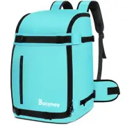 Ski Boot Bag Backpack, 55L Snowboard Boot Bags for Air Travel, Waterproof Sno...