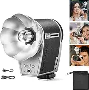 GODOX Lux Cadet Retro Camera Flash, 6200K±300K GN10 with 7 Levels Flash Power, Auto & Manual Flash Modes Camera Flash for for Canon Nikon Sony Fuji Olympus Camera