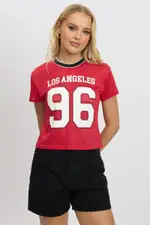 Red Graphic Tee Short Sleeve - Size 16XL, Women's Graphic Tee