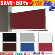 Retractable Side Awning Terrace Privacy Screen Blinds Shade Automatic Roll-back